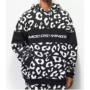 NWT Moodswings Leopard Fleece Hoodie